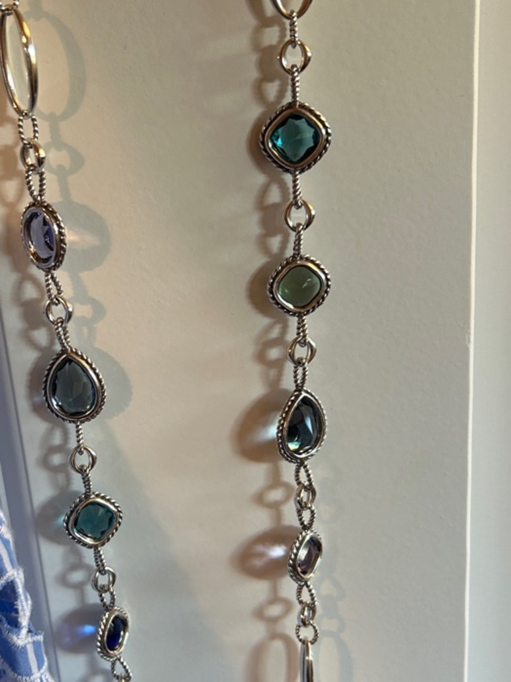 Brighton Silver Multi-Color Long Pendant Necklace. 0125 - Picture 14 of 15